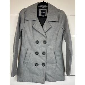 Me Jane Gray Pea Coat Women's Size XS